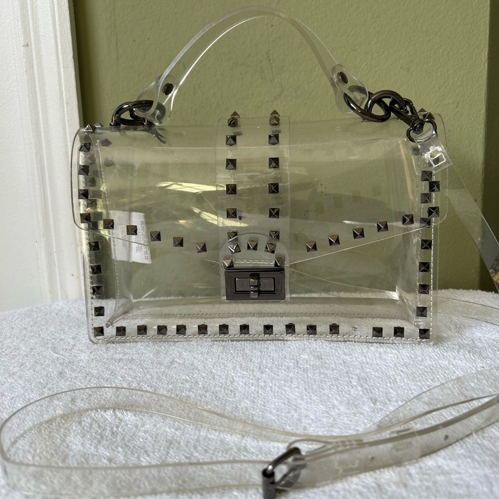 Transparent Studded Crossbody Bag - image 3